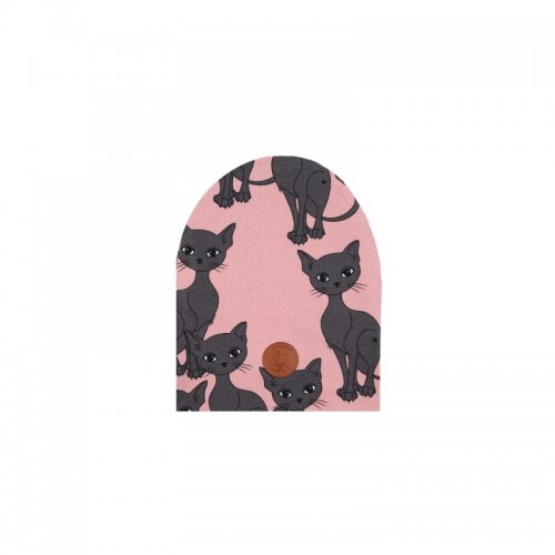 Čepice růžová kočka