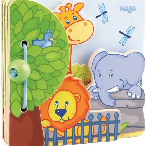 Dřevěná kniha pro nejmenší Zoo