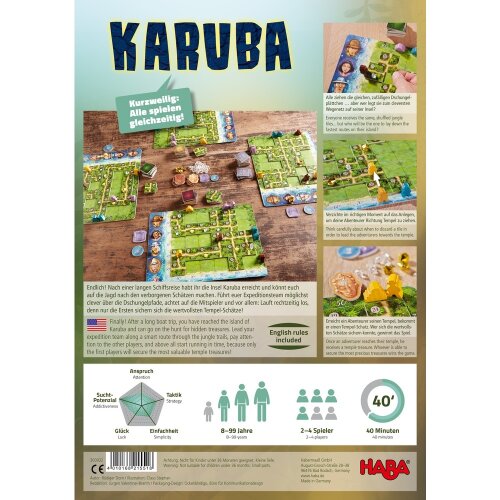 Haba HRA Společenská hra pro děti Poklad Karuba od 5 let