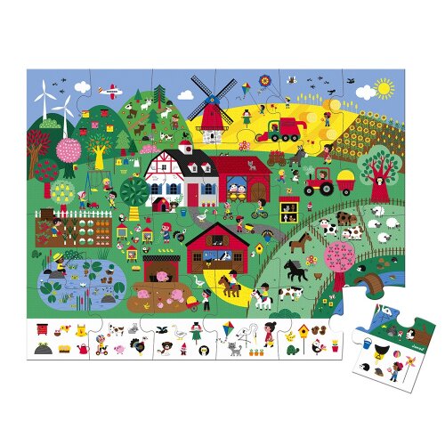 Janod Puzzle Farma 24 ks