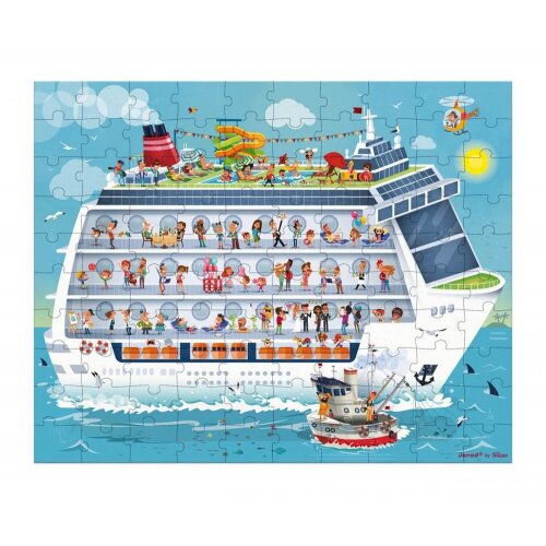 Janod Puzzle Námořní plavba 2v1 100-200 ks