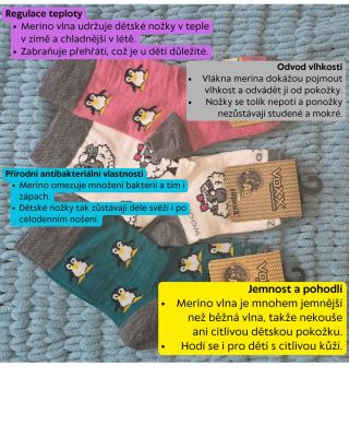 Merino ponožky jsou nejlepší volba... www.almarka.cz